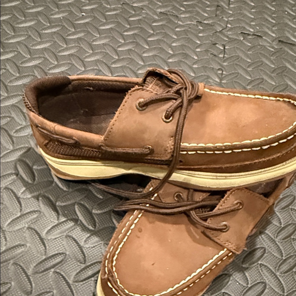 Sperry Brown Leather Boat Shoes